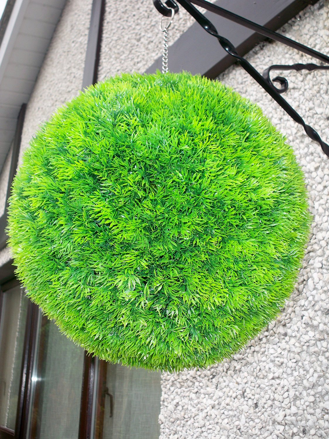 Artificial 38cm moss grass topiary ball The Artificial Flowers Company