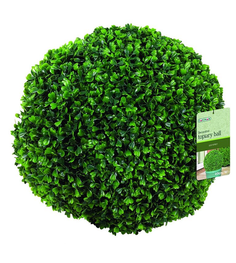 artificial holly topiary balls