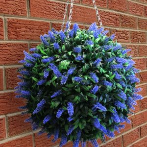 40cm blue lavendar topiary ball