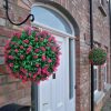 Artificial pink topiary ball