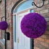 Purple heather topiary ball