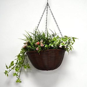 Artificial hanging basket