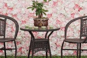 Artificial flower walls: inspiration for your garden