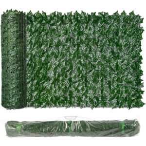 Vinclus dense green artificial ivy screening supplied as a continuous 3m x 1m roll