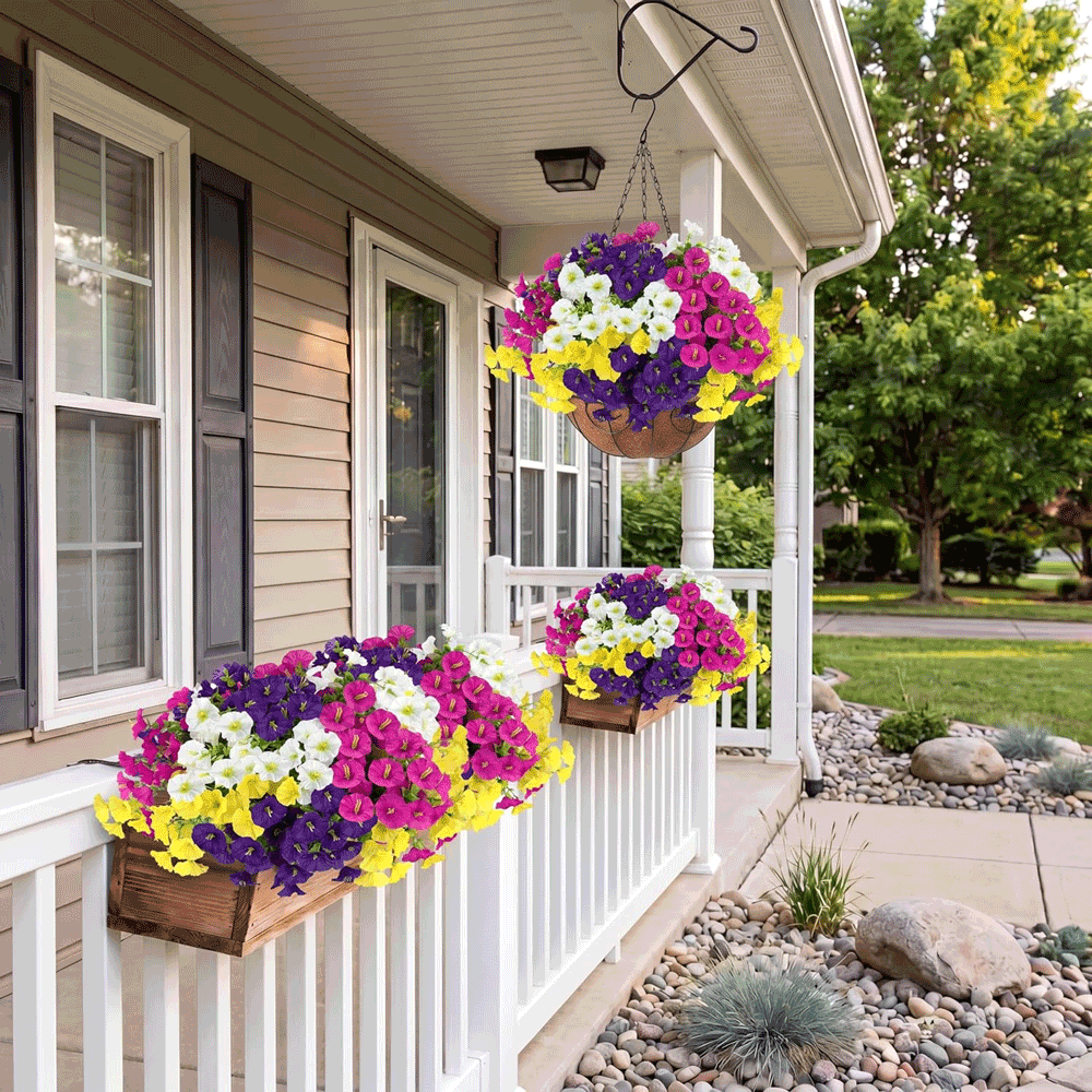 Multiuse multicolour artificial hanging basket