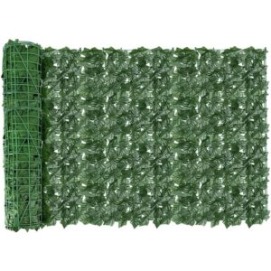Koeydxst narrow green artificial ivy screening roll