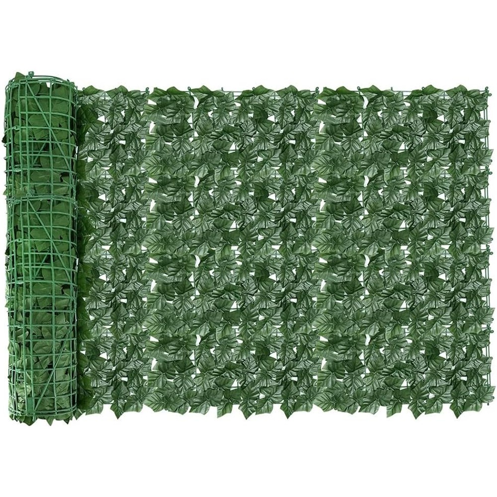 Koeydxst narrow green artificial ivy screening roll