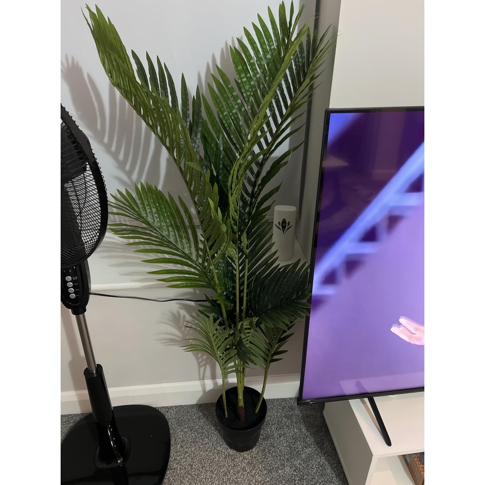 Amazon Basics artificial palm tree with bendable fronds (120cm) - Image 2