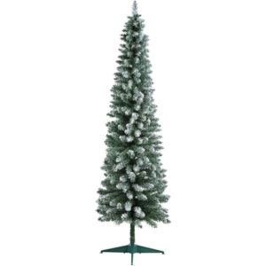 BPIL snow-flocked slim Christmas tree (5ft)