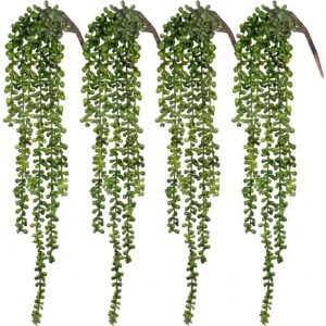 cEWOR artificial string-of-pearls trailing stems (4 stems, 60cm)