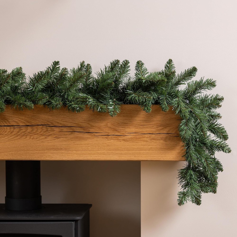 Christow plain artificial spruce Christmas garland (180cm)