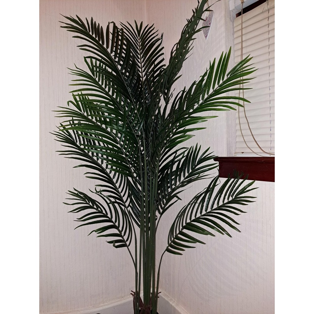 Crosofmi artificial areca palm with feathery fronds (150cm) - Image 2