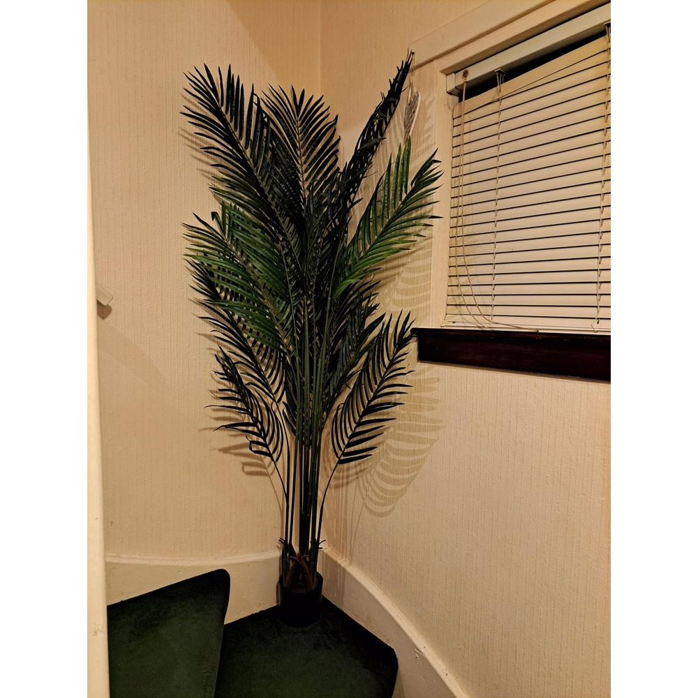Crosofmi artificial areca palm with feathery fronds (150cm) - Image 3