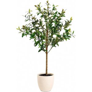 Edihome artificial olive tree for smaller spaces (120cm)