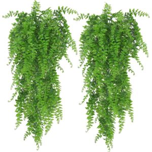 huryfox artificial trailing fern plants for your own planters (pair)