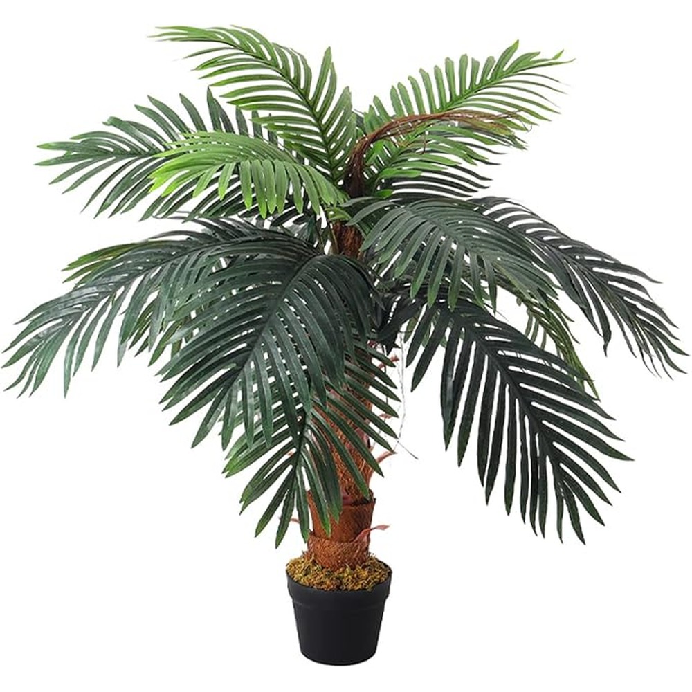 INMOZATA artificial areca palm for home and garden (100cm)