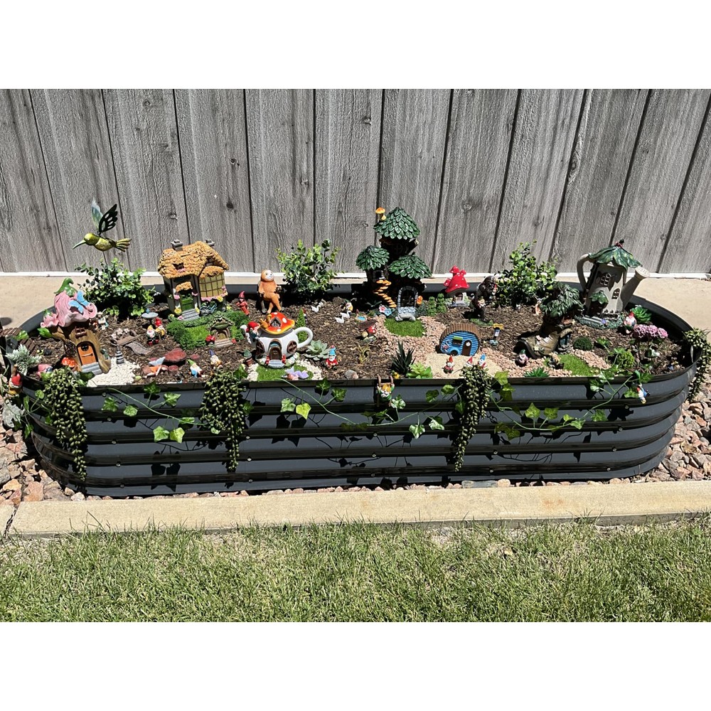Customer display of meiliy artificial trailing succulent stems (4 stems, 35cm)