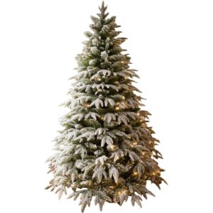 SHATCHI Lapland fir snowy pre-lit Christmas tree with warm white lights (6ft)