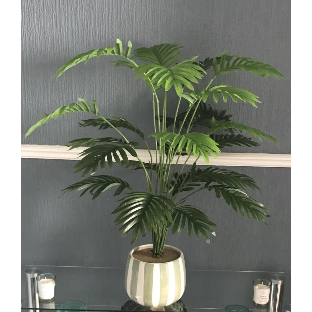 Tuocal compact artificial areca palm in a pot (71cm) - Image 2
