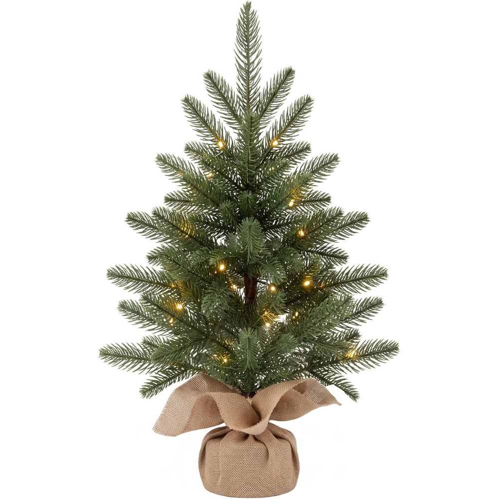 Vivo Technologies realistic mini pine tree with warm white lights (50cm)