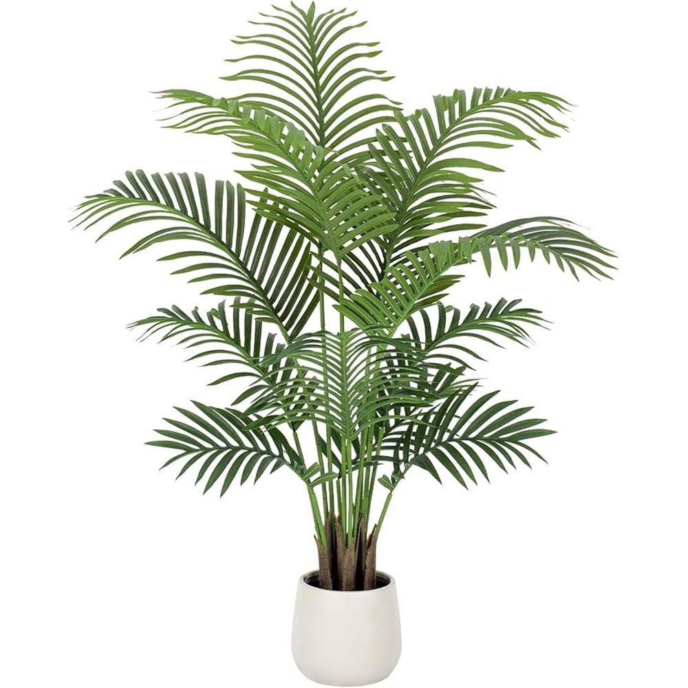 Zeeoze artificial palm with a white planter (120cm)